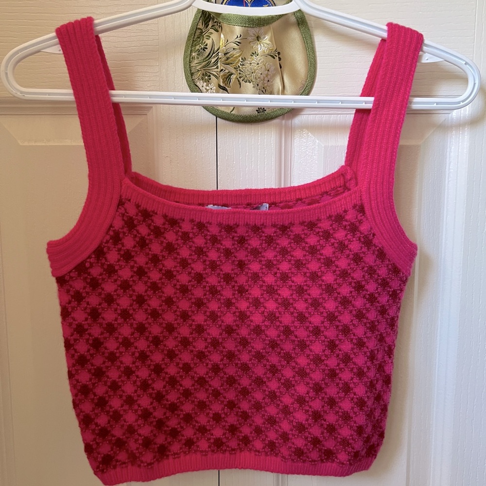 Thrifted knit crop top